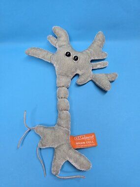 Giant Microbes Brain Cell (Neuron) Plush Toy 10"